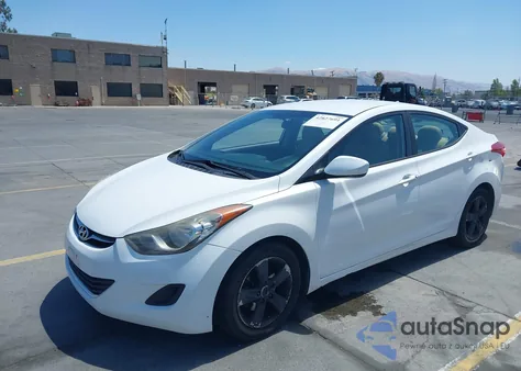 2013 Hyundai Elantra Gls z USA, uszkodzony, nr VIN 5NPDH4AE8DH307940